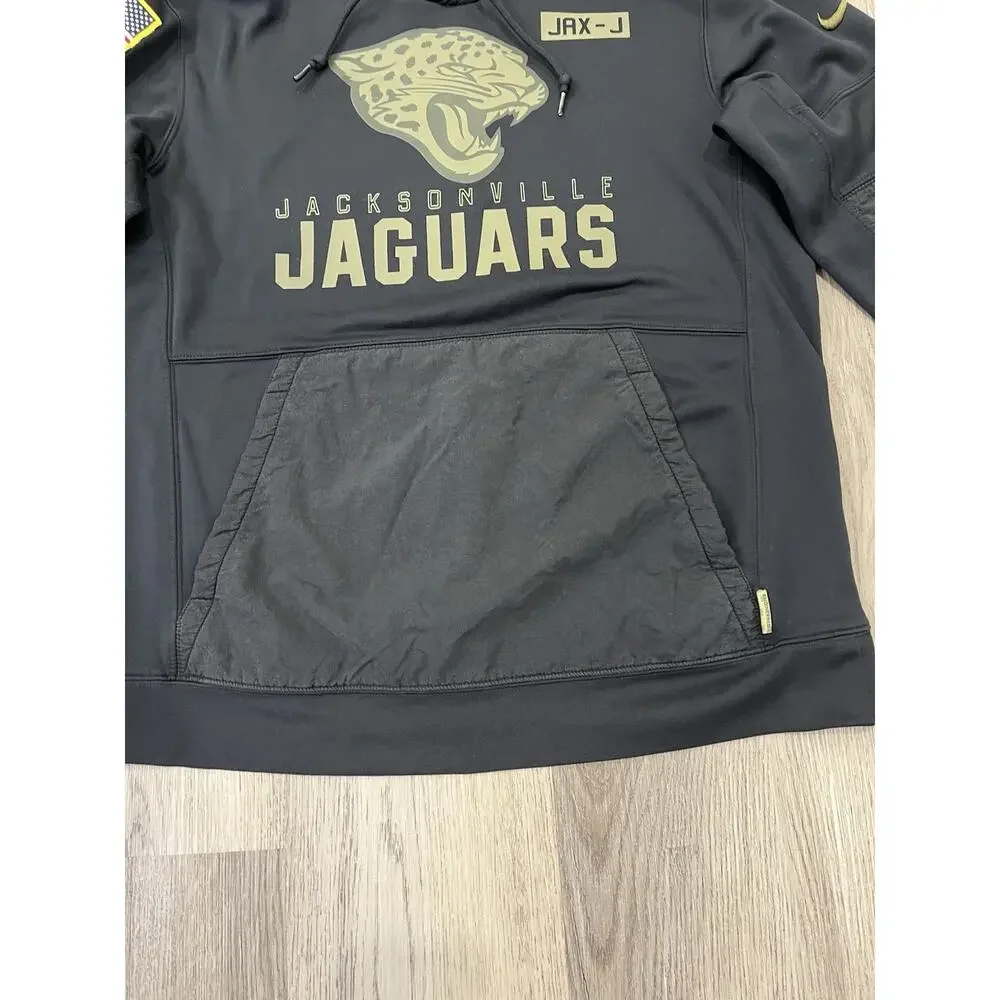 Jacksonville Jaguars Nike On Field Salute To Service Hoodie Mens Large L Black - Picture 5 of 12